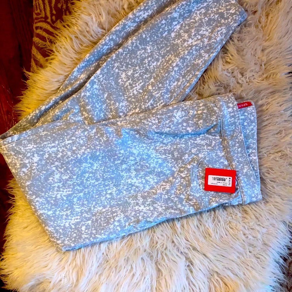 Spanx Ankle Jeanish Leggings in Speckled Grey